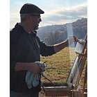 Shawn Krueger painting plein air in Brown County