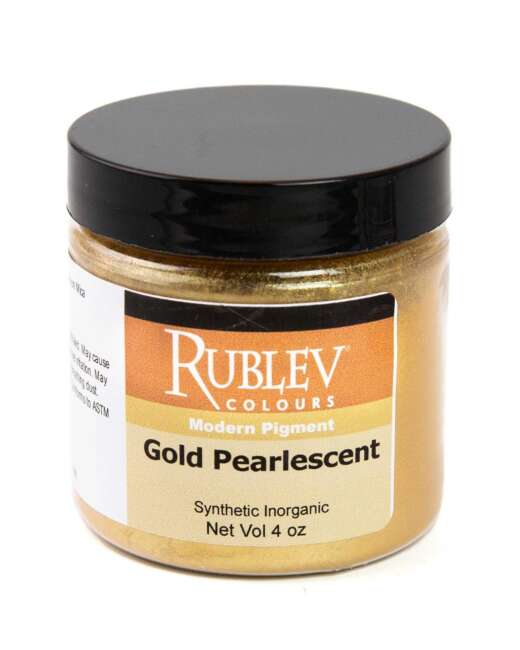 Rublev Colours Gold Pearlescent Pigment vol 4 oz