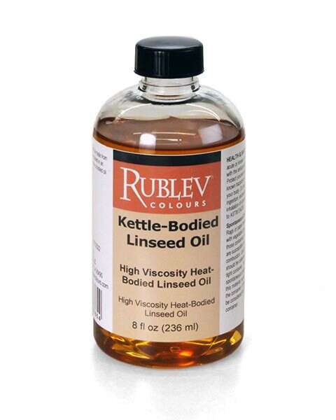 Rublev Colours Kettle-Bodied Linseed Oil (High Viscosity) 8 oz