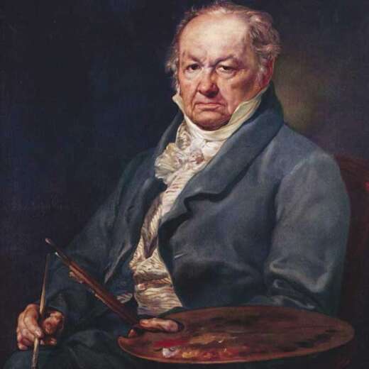 Francisco Goya portrait by Vicente López y Potaña