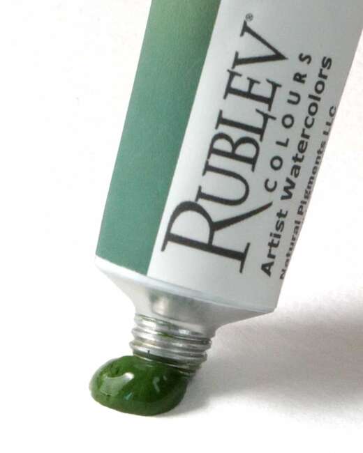 Chromium Oxide Green Watercolor Paint