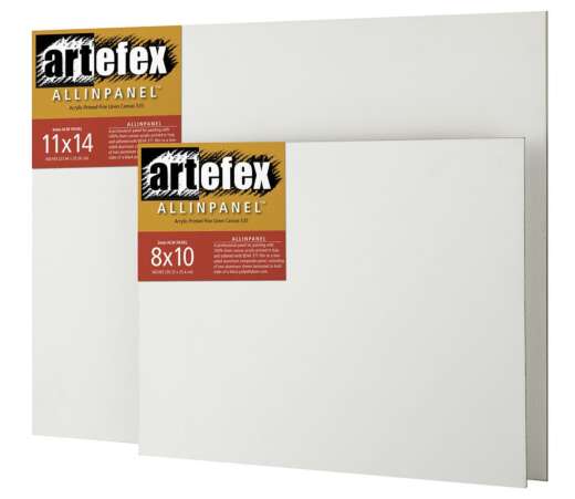 Artefex Allinpanel Acrylic-Primed Linen Canvas Mounted Panel